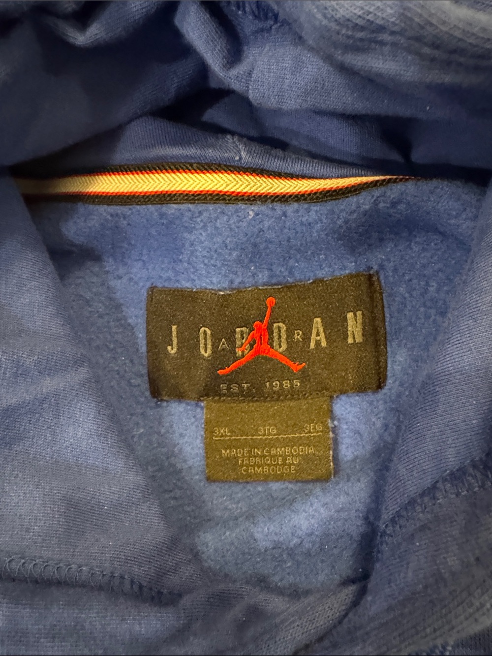 Jordan Royal Blue Hoodie with Black Jumpman. 3XL. GUC!🔥 - Picture 2 of 3